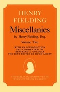 Cover: Miscellanies by Henry Fielding, Esq: Volume Two - Clarendon Press
