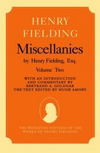 Enlarge image Cover: Miscellanies by Henry Fielding, Esq: Volume Two - Clarendon Press