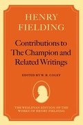 Cover: Henry Fielding: Contributions to The Champion, and Related Writings - Oxford University Press