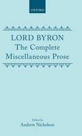 Cover: The Complete Miscellaneous Prose - Clarendon Press