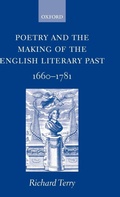 Cover: Poetry and the Making of the English Literary Past - Oxford University Press