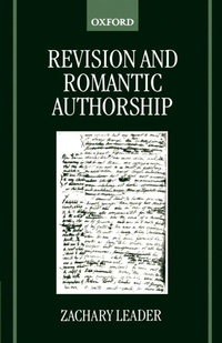 Enlarge image Cover: Revision and Romantic Authorship - Clarendon Press