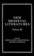 Cover: New Medieval Literatures - Oxford University Press