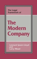 Cover: The Legal Framework of the Modern Company - Routledge