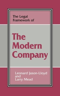 Enlarge image Cover: The Legal Framework of the Modern Company - Routledge