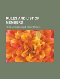 Enlarge image Cover: Rules and List of Members - Rarebooksclub.com