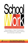 Cover: School To Work - Falmer Press Ltd