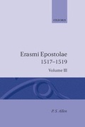 Cover: Opus Epistolarum Des. Erasmi Roterodami: Volume III: 1517-1519 - Clarendon Press