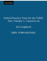 Abbildung von: Oxford Practice Tests for the TOEIC Test: v.1 - Oxford University Press
