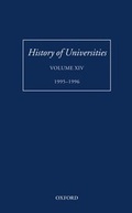 Cover: History of Universities: Volume XIV: 1995-1996 - Oxford University Press
