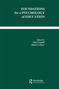 Cover: Foundations for A Psychology of Education - Routledge