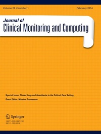 Abbildung von: Journal of Clinical Monitoring and Computing - Springer