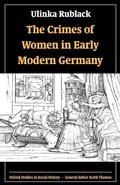 Cover: The Crimes of Women in Early Modern Germany - Oxford University Press