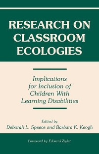 Enlarge image Cover: Research on Classroom Ecologies - Routledge