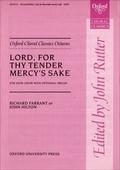 Cover: Lord, for thy tender mercy's sake - Oxford University Press