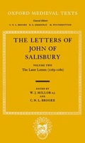 Cover: The Letters: Volume II: The Later Letters (1163-1180) - Clarendon Press