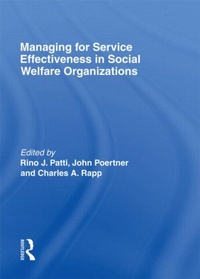 Bild vergrößern Bild: Managing for Service Effectiveness in Social Welfare Organizations - Routledge