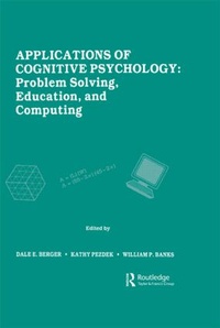 Enlarge image Cover: Applications of Cognitive Psychology - Lawrence Erlbaum Associates Inc