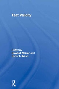 Enlarge image Cover: Test Validity - Lawrence Erlbaum Associates Inc