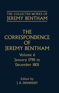 Enlarge image Cover: The Collected Works of Jeremy Bentham: Correspondence: Volume 6 - Clarendon Press