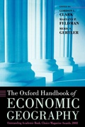 Cover: The Oxford Handbook of Economic Geography - Oxford University Press