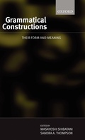 Cover: Grammatical Constructions - Oxford University Press