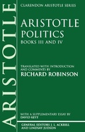Cover: Politics: Books III and IV - Oxford University Press