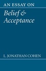 Cover: An Essay on Belief and Acceptance - Clarendon Press
