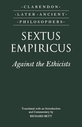 Cover: Sextus Empiricus: Against the Ethicists - Oxford University Press