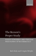 Cover: The Reason's Proper Study - Clarendon Press