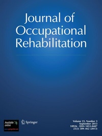 Abbildung von: Journal of Occupational Rehabilitation - Springer