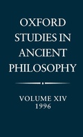 Cover: Oxford Studies in Ancient Philosophy: Volume XIV, 1996 - Oxford University Press