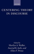 Cover: Centering Theory in Discourse - Oxford University Press