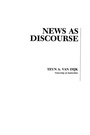 Cover: News As Discourse - Routledge