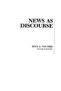 Abbildung von: News As Discourse - Routledge