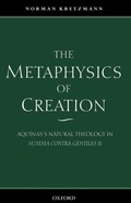 Cover: The Metaphysics of Creation - Oxford University Press
