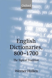 Abbildung von: English Dictionaries, 800-1700 - Oxford University Press