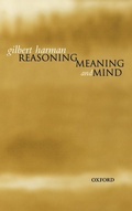Cover: Reasoning, Meaning, and Mind - Oxford University Press