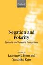 Cover: Negation and Polarity - Oxford University Press