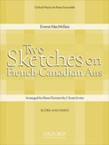 Cover: Two Sketches on French-Canadian Airs: Score and Parts - Oxford University Press Inc