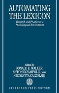 Cover: Automating the Lexicon - Oxford University Press