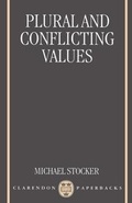 Cover: Plural and Conflicting Values - Clarendon Press