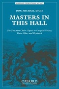 Cover: Masters in this hall - Oxford University Press