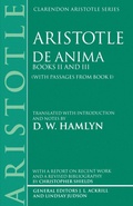Cover: De Anima - Clarendon Press