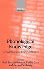 Cover: Phonological Knowledge - Oxford University Press