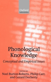 Enlarge image Cover: Phonological Knowledge - Oxford University Press