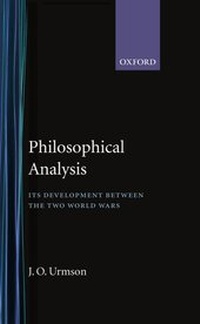 Enlarge image Cover: Philosophical Analysis - Oxford University Press