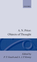 Cover: Objects of Thought - Oxford University Press