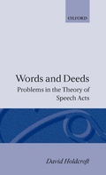 Cover: Words and Deeds - Oxford University Press