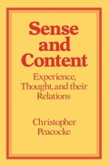 Cover: Sense and Content - Oxford University Press